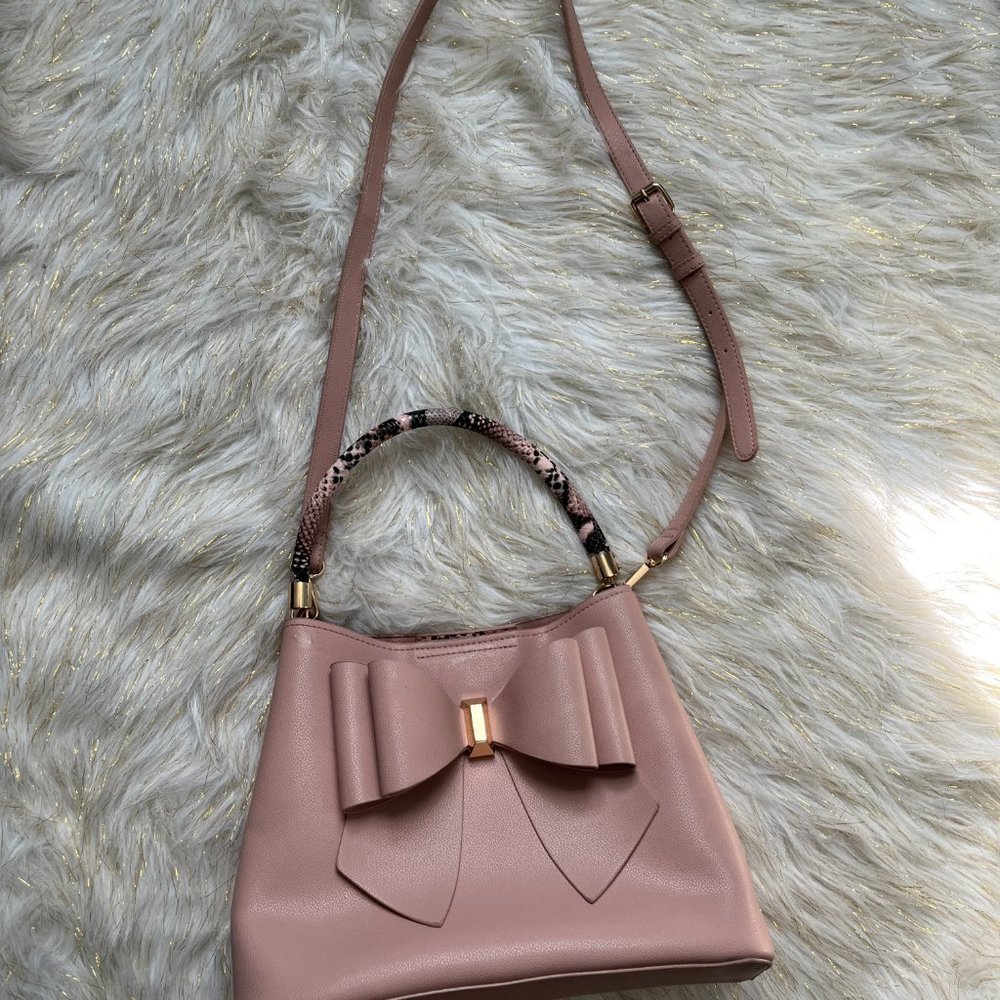 Blush Pink Purse with Bow
